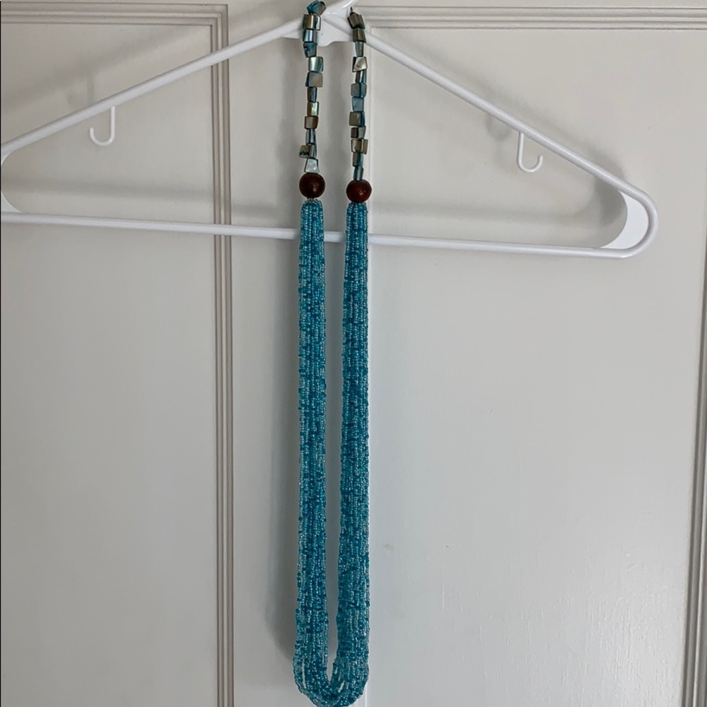 Beaded statement necklace